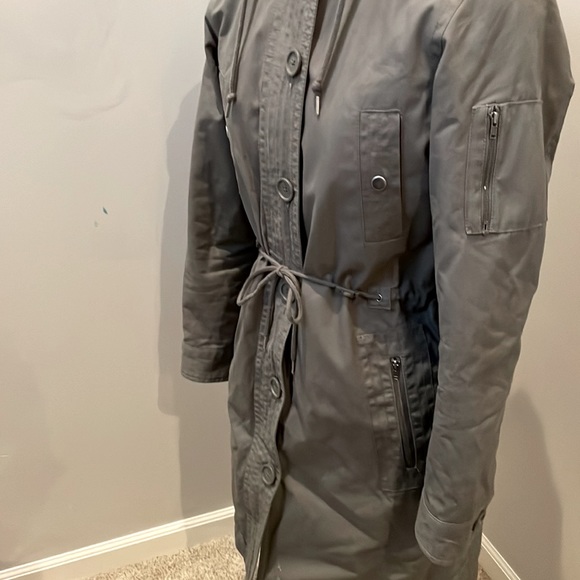 Gap Coat Lined Pockets Zip Up Button Up Size XS - Picture 5 of 14